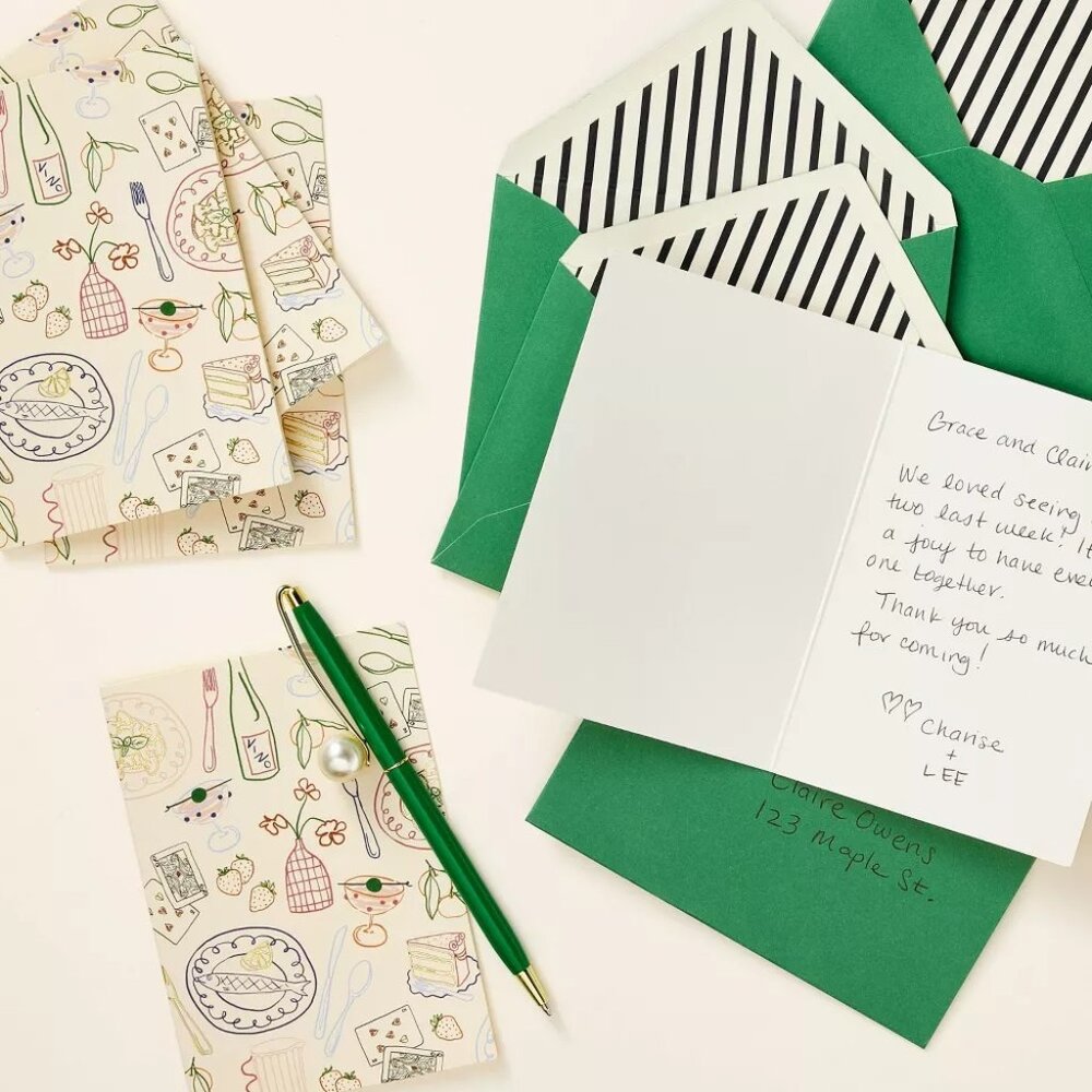 FINAL SET!!!♠️KSNY 10ct Note Cards Party Print